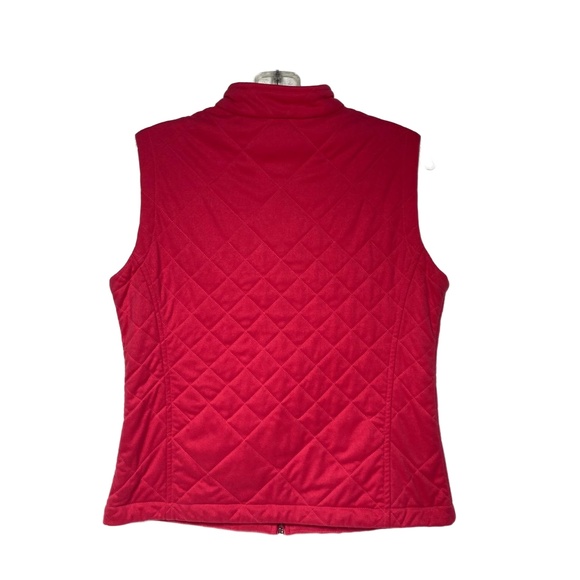 Greg Norman Play Dri Hot Pink Quilted Full Zip Diamond Stitching Vest Small - Picture 3 of 9